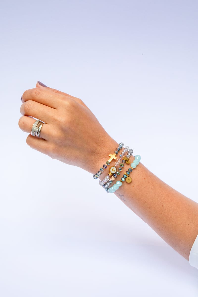 Pulseras de cristal